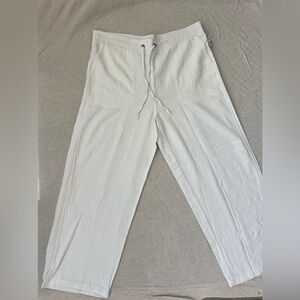 Women’s White Linen Pants
